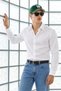 Men's Classic Collar Long Sleeve Casual White Shirt - 4