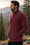 Men's Winter Outdor Fleece with Zipper Pockets - 2