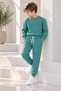 Boy's Embroidered Sweatshirt Winter 2-Piece Set - 2