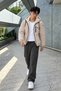 Men's Hooded Full-Pocket Winter Casual Stone Fur Raincoat - 6
