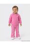 Girl Child 1-2-3-4 Years Old Scallop Collar Detailed Winter Thick 3 Thread Ruffled Top and Bottom Stylish Set