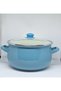 24 Cm, 6 Liter Enameled Pot, Blue, Yogurt Pot - 6