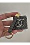 Stoned Dark Gray Stylish Keychain/Charm/Car Ornament - 4