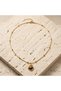 Brown Stone Necklace |   Gold Square Frame - 3