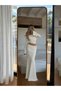 Women's Madonna Collar Crop Top and Skirt Knitwear Set - 5