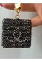 Stoned Dark Gray Stylish Keychain/Charm/Car Ornament - 5