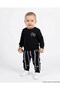 Boys' Striped 1-2-3-4 Years Old Winter 3 Threaded Ribbed 2-Piece Top and Bottom Tracksuit Set