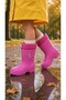 Children's Eva Rain Boots with Fur Inside, Waterproof and Patterned