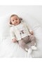 Baby Boy 3-6-9-12 Months, Striped Cardigan, Long Sleeve Elephant Embroidered Badge, 3-Piece Stylish Bottom and Top Set