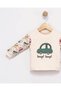 Baby Boy Car Printed 3-6-9-12 Months Seasonal 2 Threaded Top and Bottom Baby Set - 6
