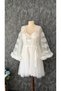 Embroidered Rose Detailed 2-Piece Short Dressing Gown and Nightgown Set in Satin Box