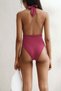 High Leg Halterneck swimsuit - 4