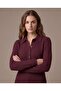 Women's Polo Collar Buttoned Knitted Patterned Sweater - 2