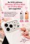iPhone 18 Pro Max / 17 Pro Max - Stone Patterned Stylish Camera Protector, Full Coverage Transparent Whole Lens - 4