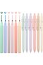 12 Piece Aesthetic Stationery Set,6 Pastel Highlighters and 6 Black Gel Pens,Quick Dry Ink for Journaling and Note Taking