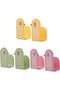 Self-Adhesive Wall Mounted Cookware Lid Holder,3 Pairs Adjustable Punch-Free Kitchen Cabinet Door Storage Rack