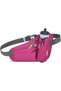 Sport Running Fanny Pack with Water Bottle Holder,Adjustable Hiking Waist Bag for Men and Women,Rose Red