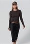 Long Sleeve Fingerless Basic Badi with Crew Neck - 6