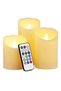 3-Piece Colour Changing Flameless Candle Set Multicolour