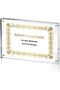 Clear Magnetic Business License and Certificate Display Frame,Frameless Tabletop and Wall Mount Picture Frame,15 x 21 cm