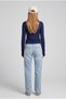 Long Sleeve Fingerless Basic Badi with Crew Neck - 4
