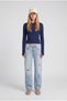 Long Sleeve Fingerless Basic Badi with Crew Neck - 2