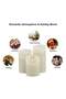 3-Piece Colour Changing Flameless Candle Set Multicolour - 3