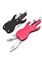 3-in-1 Guitar Shaped Mini Multitool Keychain,Folding Cutting Tool with Bottle Opener and Flashlight