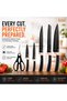 19 Piece Kitchen Utensil Set with Knife, Silicone Cooking Utensils with Wooden Handles Stainless Steel Kitchen Knives Cutting Boards Storage Holder Non Stick Cooking Tools for Home Kitchen Black - 6