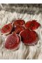Resin pomegranate coasters - 3