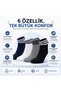 Boys' Cotton Striped Booties Socks 8-Pack |   Breathable Flexible School Daily Sports Socks