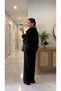 Gones Black Buttoned Detailed Knitwear Cardigan Pants Set - 4