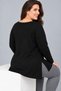 Plus Size Own Your Power Printed V-Neck Long Sleeve Side Slit Blouse - 2