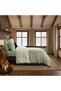 Flannel Prime Collection Lumı Double Duvet Cover Set, Green - 3