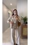 Cs Mellis Snow Wash Beige Denim Jacket and Pants Set - 4