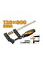 F-Clamp Bar NP Thread Bar Black Plastic Handle 120x800mm