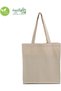 Thick Canvas Fabric Reusable Shopping Bag Beige - 3
