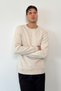 Men's Crew Neck Basic Knitwear Sweater Stone - 26125 - 4