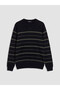 Quality Parts from Çelebi Store Zero Roba Yaka Striped Men's Knitwear Sweater - 6