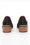 Genuine Suede Leather Heeled Brown Classic Women's Shoes - Z050 - 4