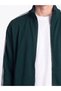 Quality Parts from Çelebi Store Standart Fit Upright Roba Collar Men's Zipper Sweatshirt - 4