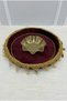 Burgundy Bridal Henna Night Tray, Gold Sequined and Laced Velvet, Wedding Engagement Promise Marriage Bride Groom Bridesmaid - 4