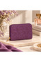 Women's Star Patterned Quilted Wallet – Zippered Multi-Compartment Card Holder and Coin Purse - 2
