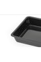 26*37*5 cm Black Glossy Enamel Rectangular Deep Baklava Pastry Baking Tray - 5