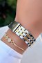 Gold Silver Color - Steel Strap Women's Wristwatch - Waterproof - with Bracelet Gift - 7