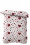 Makiteks 100% Cotton Pillowcase Without Pillowcase Single Size 160X220 cm Cotton Single Duvet Cover Red Pink Heart Theme Patterned