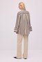 Striped Shirt with Wide Cuffs - 6