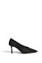 Z820341701 Black Nubuck Thin Heeled Women's Shoes - 4