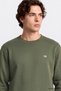 Bisiklet Yaka Sweatshirt Olive - 5