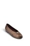 Z820704102 Brown Suede Buckle Detailed V-Cut Ballerinas - 5